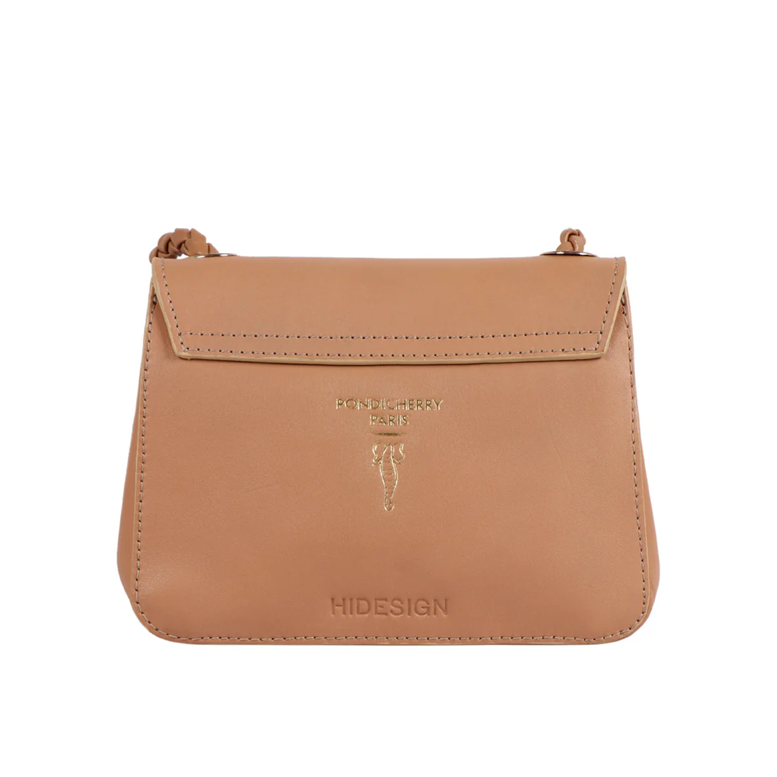 Charlyne 01 Nude Leather Sling Bag - Image 4