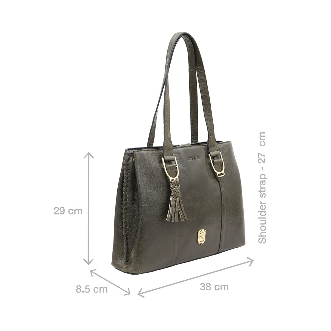 Cheyenne 01 Green Leather Shoulder Bag - Image 3