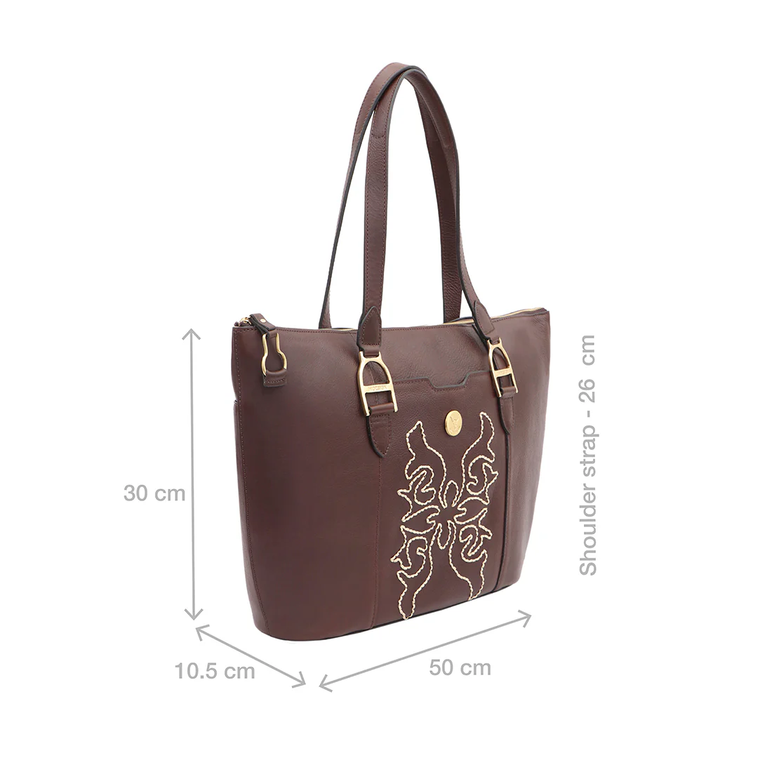 Cheyenne 03 Brown Leather Shoulder Bag - Image 3