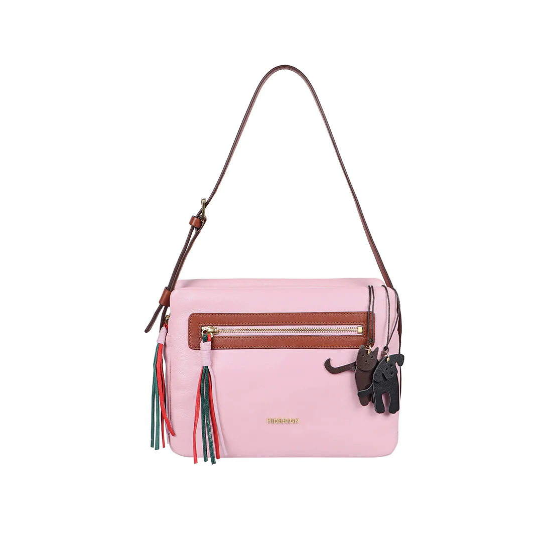 Chiquita 01 Pink Leather Shoulder Bag - Image 2