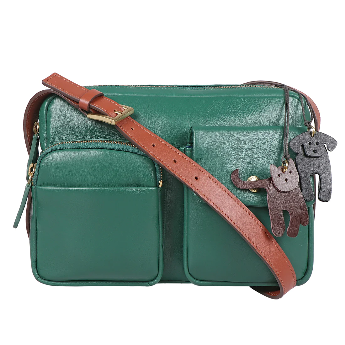 Chiquita 02 Green Leather Crossbody - Image 2