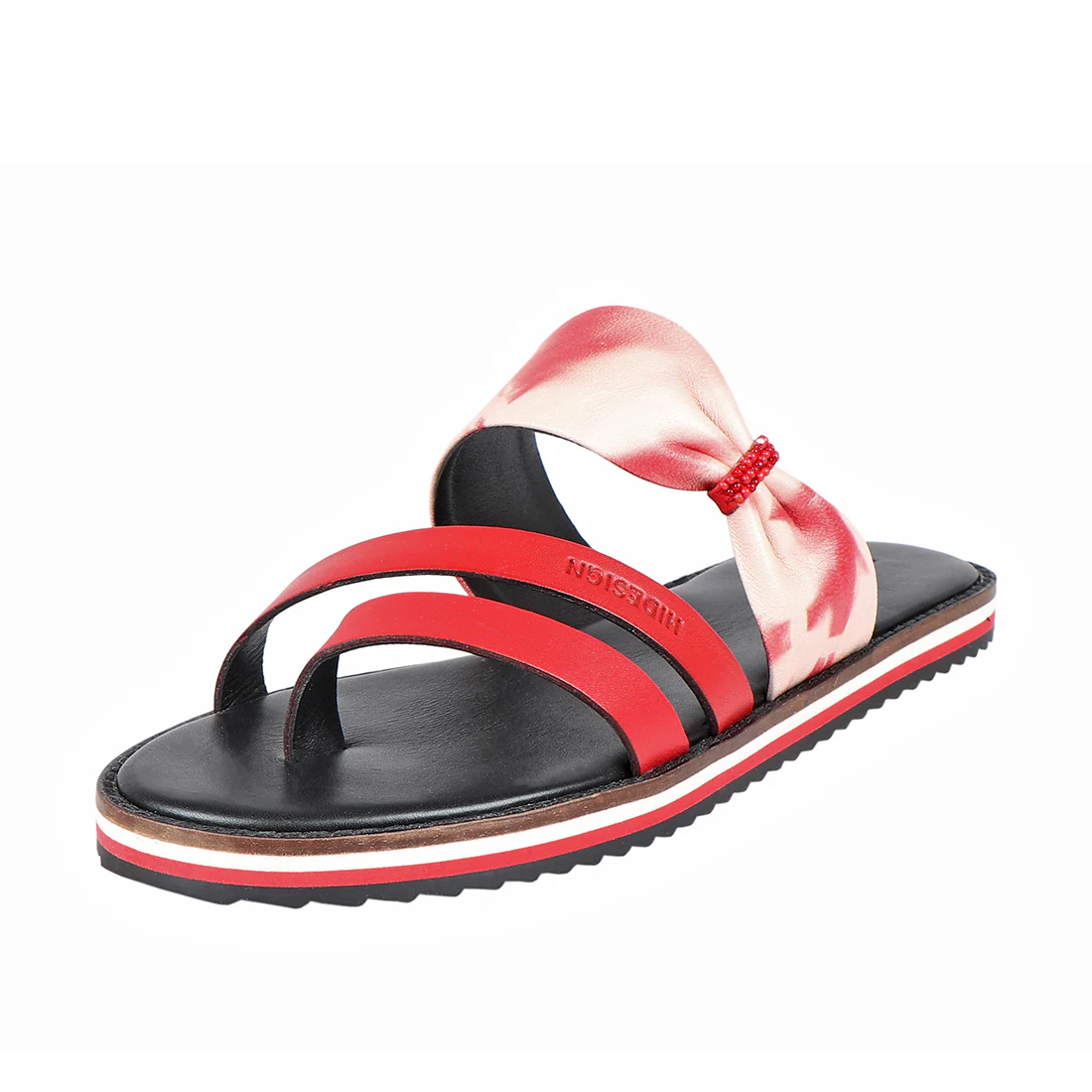 Chrissie Women's Red Leather Flats