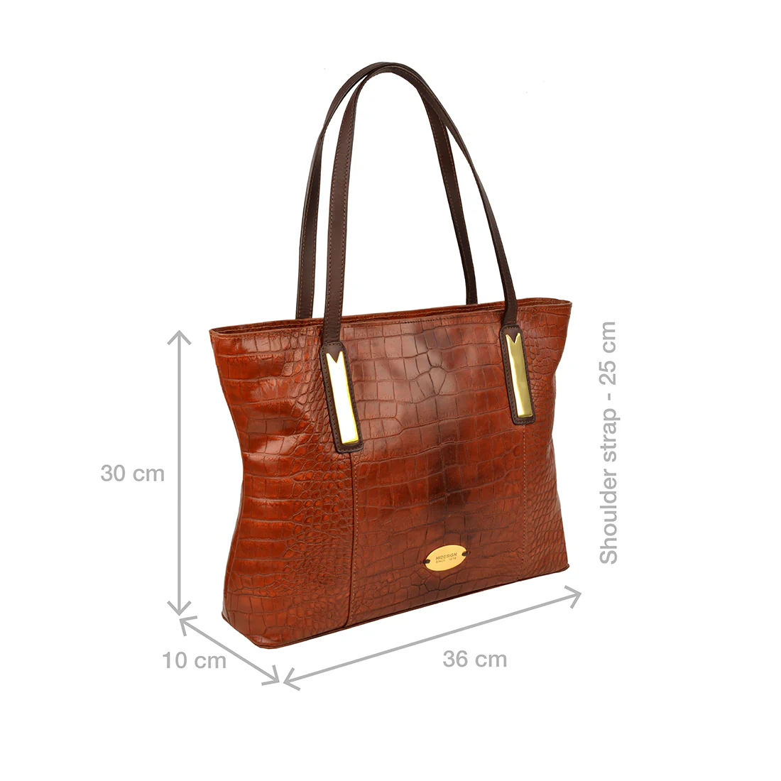 Claea 02 Tan Leather Tote Bag - Image 2