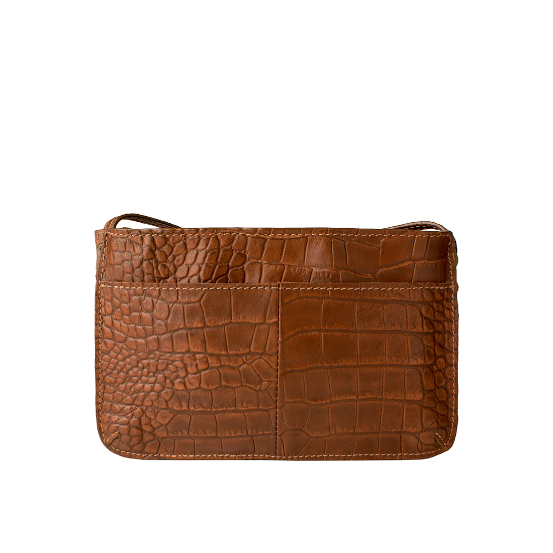 Claea W3 Tan Leather Sling Wallet - Image 3