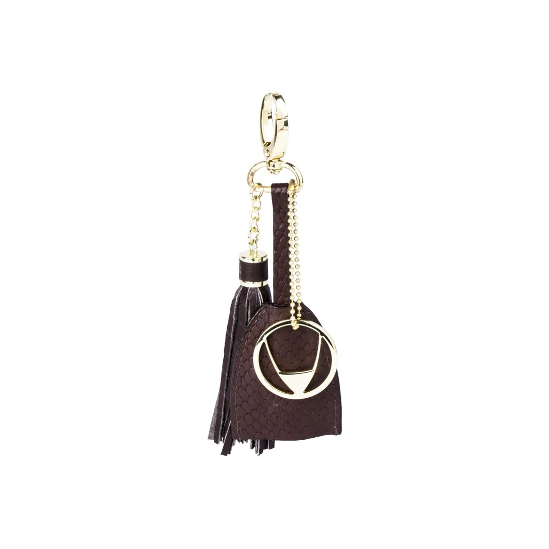 Collette (Kc) Brown Leather Key Chain