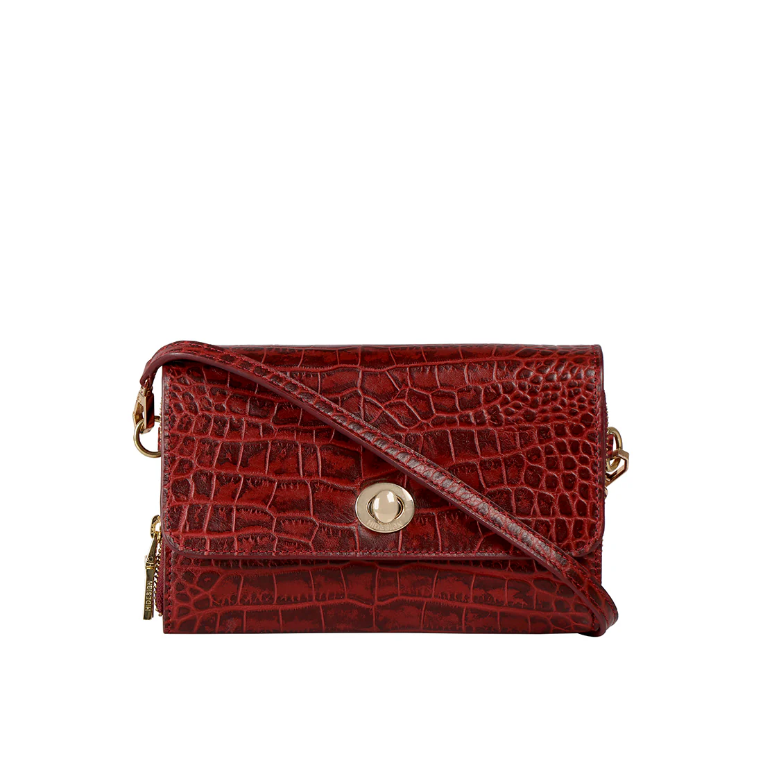 Coquette 01 Marsala Leather Sling Bag - Image 2