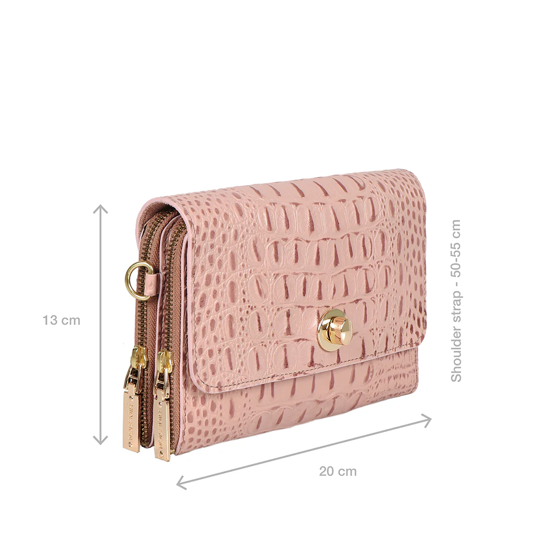 Coquette 01 Pink Leather Sling Bag - Image 3