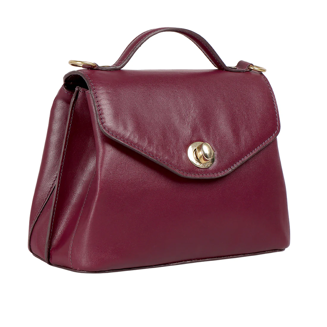 Coquette 02 Purple Leather Satchel - Image 2