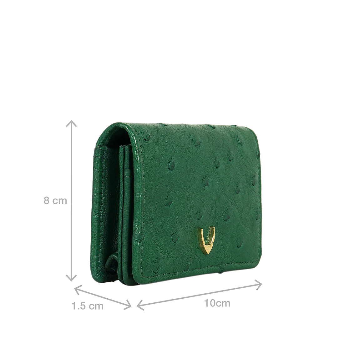 Coral W3 Green Leather Bi-Fold Wallet - Image 4