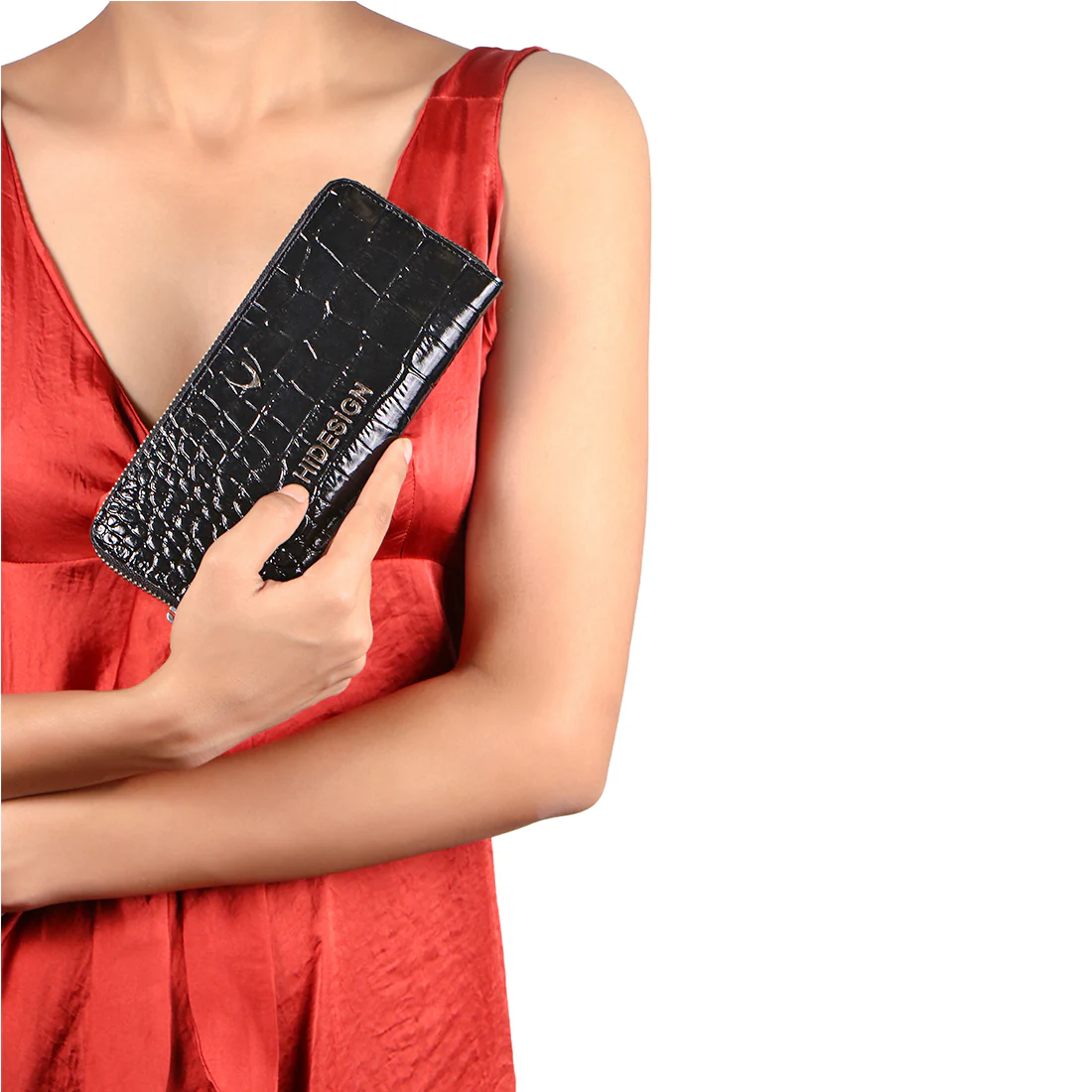 Corso W2 Black Leather Clutch Wallet