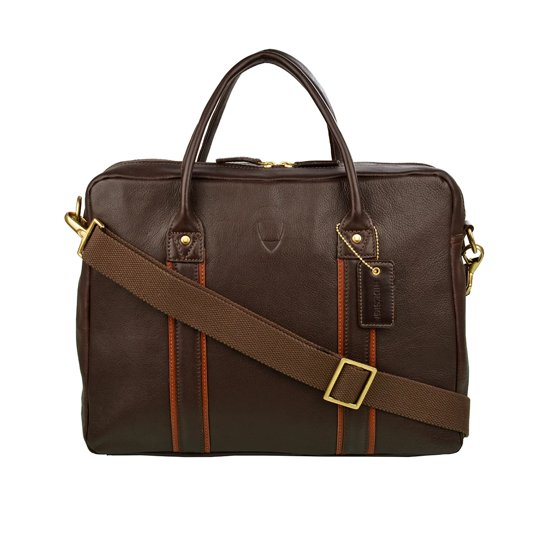Corvette 01 Brown Leather Briefcase