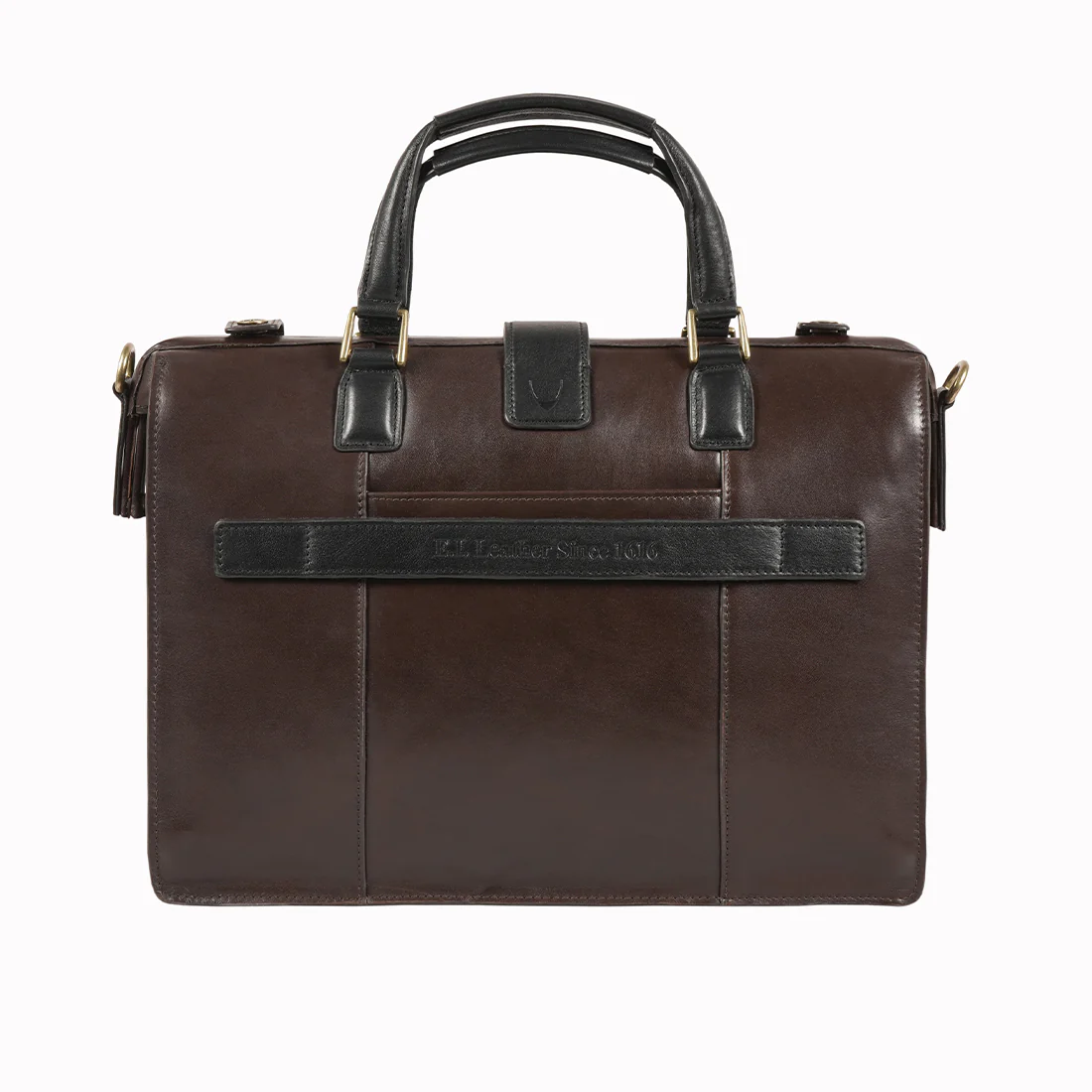 Count 02 Brown Leather  Briefcase - Image 4