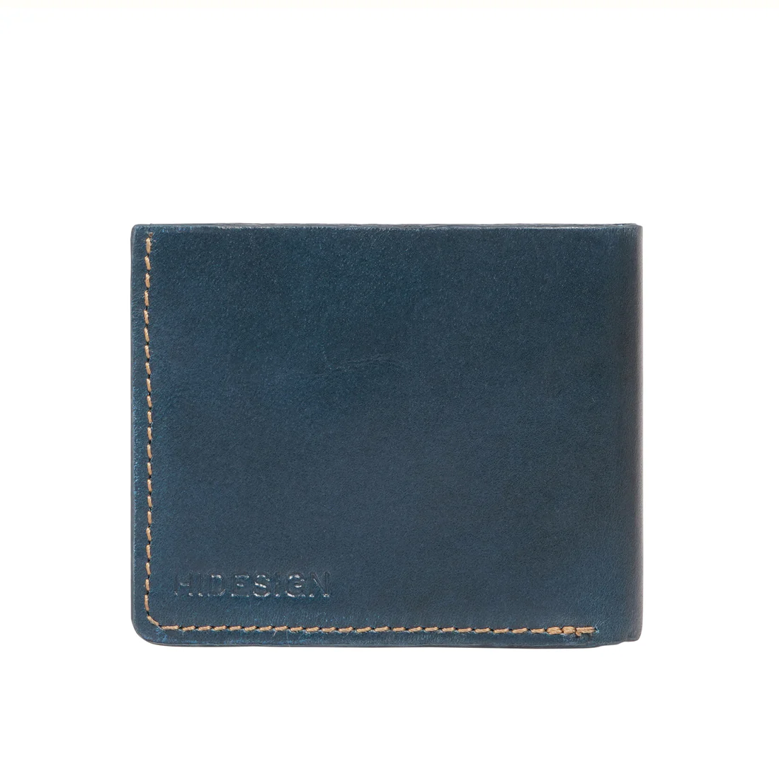 Count W1 Blue Leather Bi-Fold Wallet - Image 4