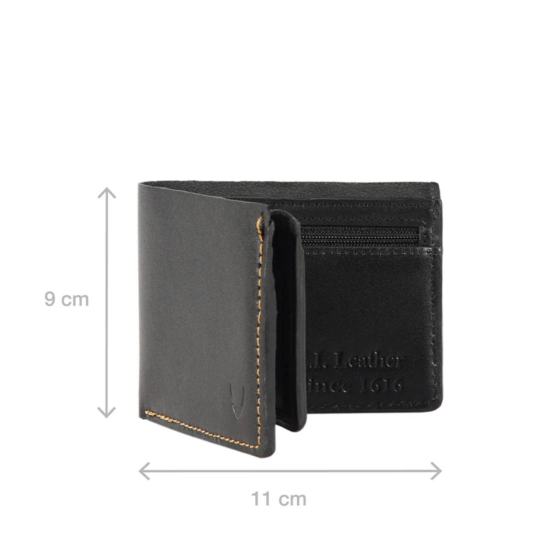 Count W2 Black Leather Bi-Fold Wallet - Image 3