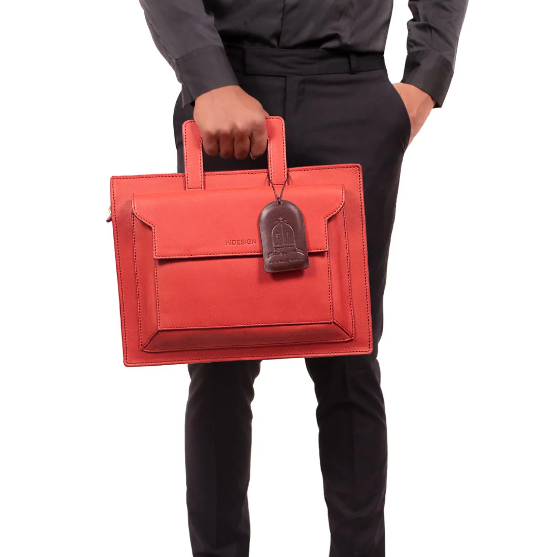 Creation - 01 Red Leather Briefcase - Image 2