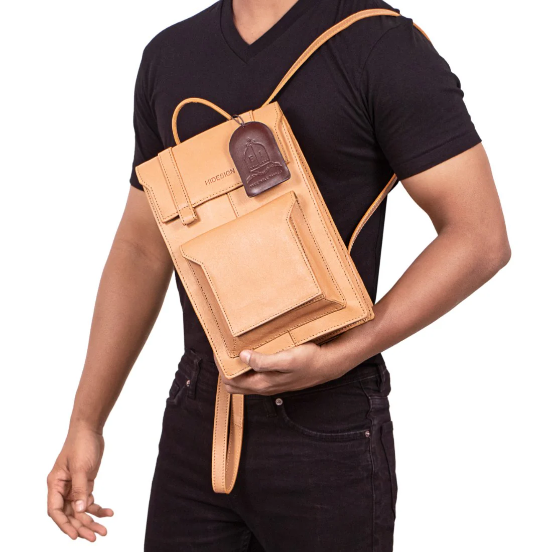Creation - 02 Nude Leather Backpack - Image 2