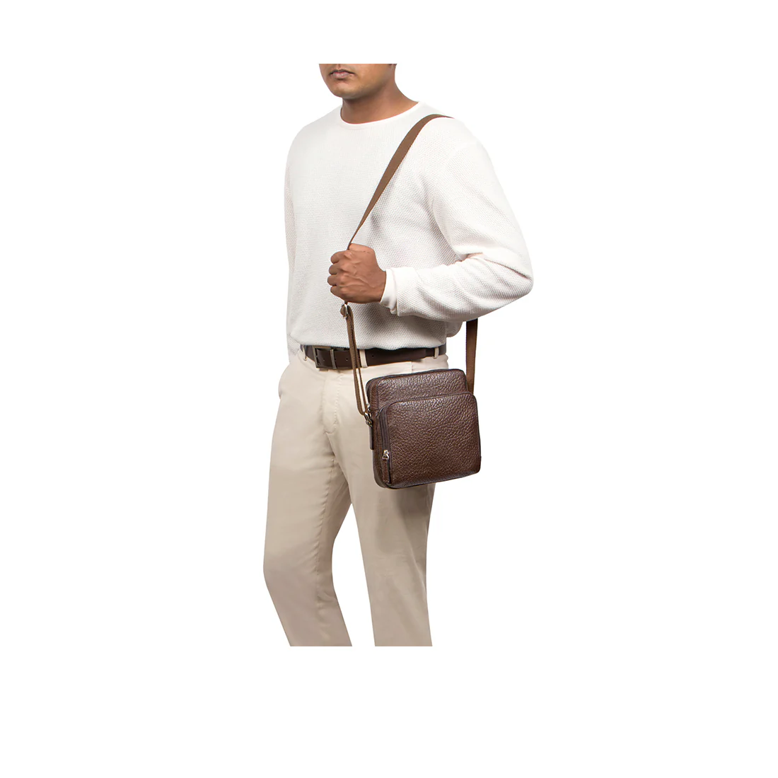Cross City Bag Brown Leather Crossbody