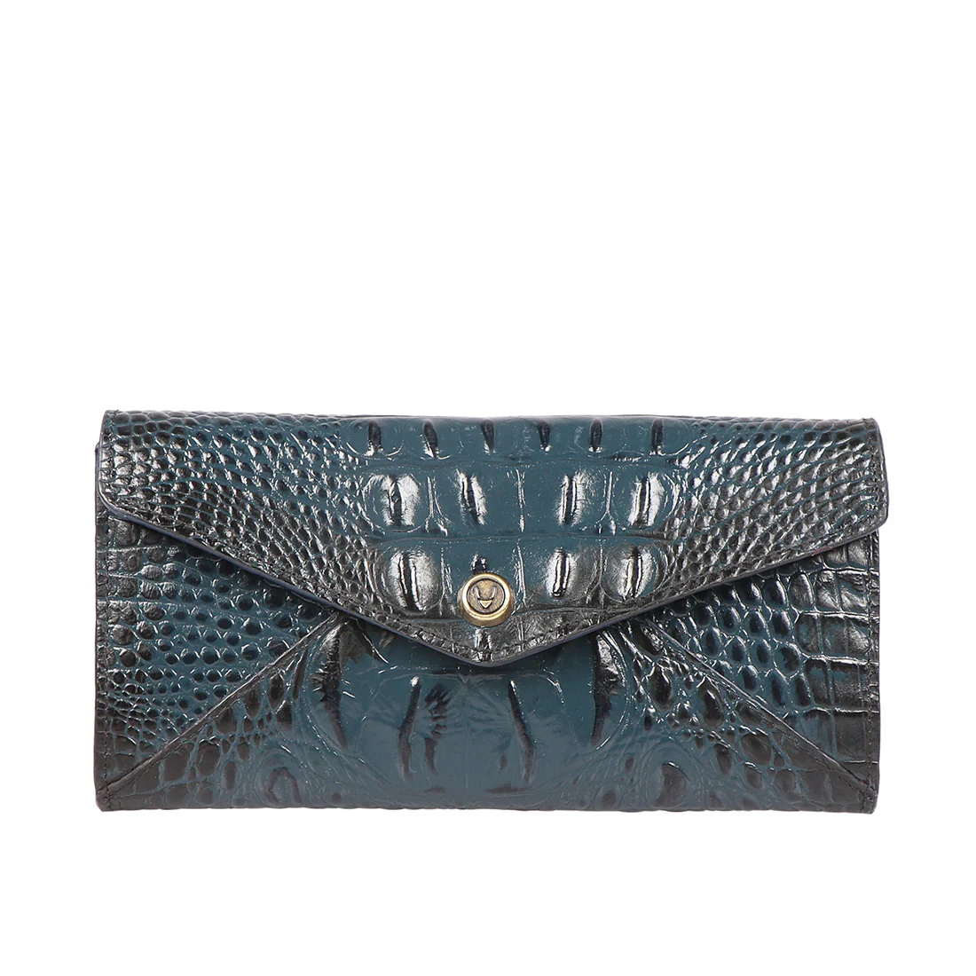 Cupertino W1 Blue Leather Clutch Wallet - Image 2