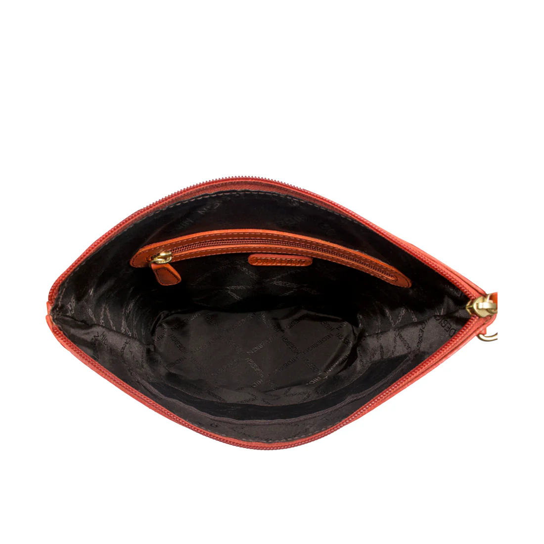 Dancing 01 Orange Leather Tote Bag - Image 4