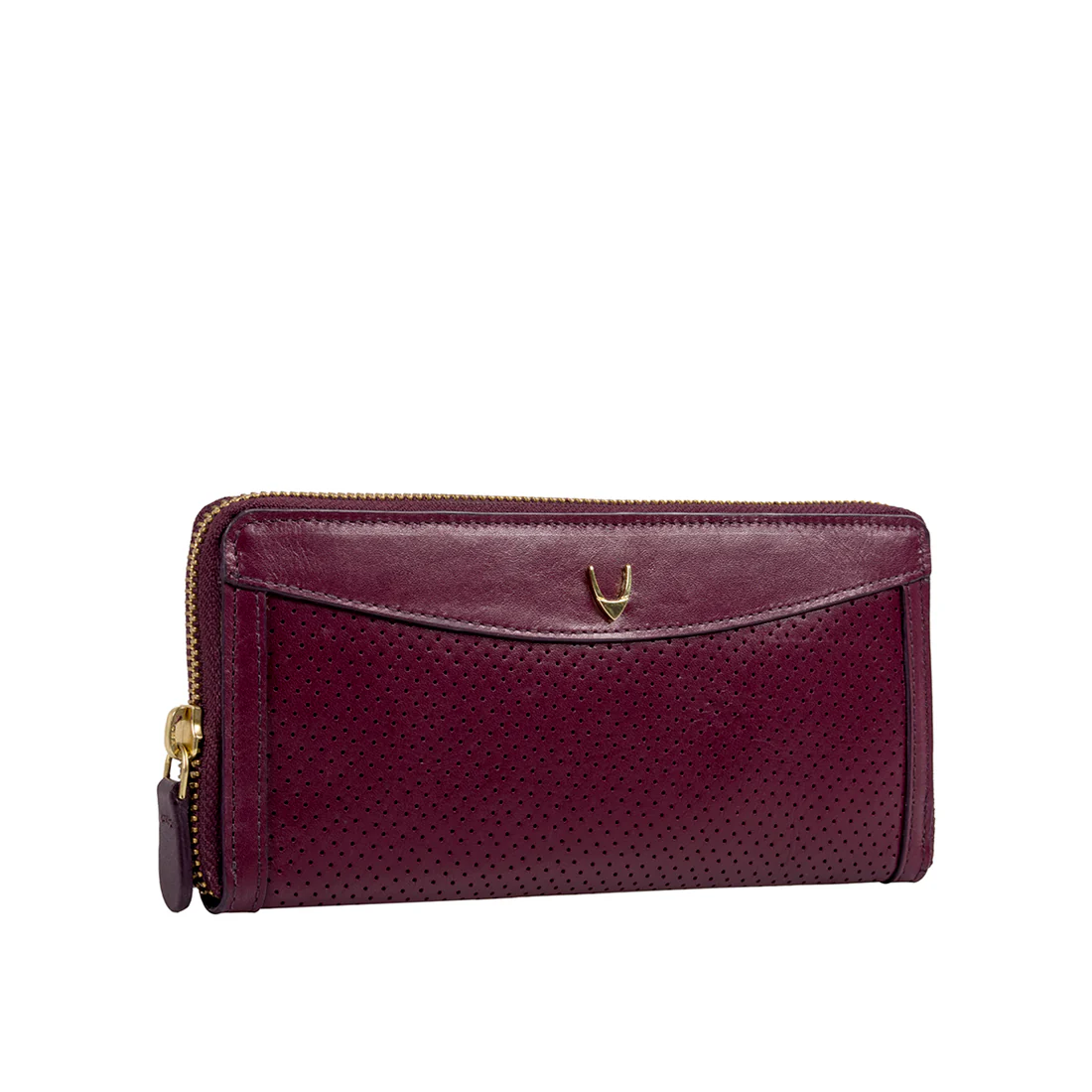 Dancing W1 Purple Leather Zip Around Wallet - Image 2