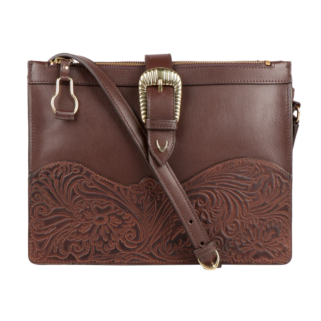 Desert Wind 02 Brown Leather Crossbody - Image 2