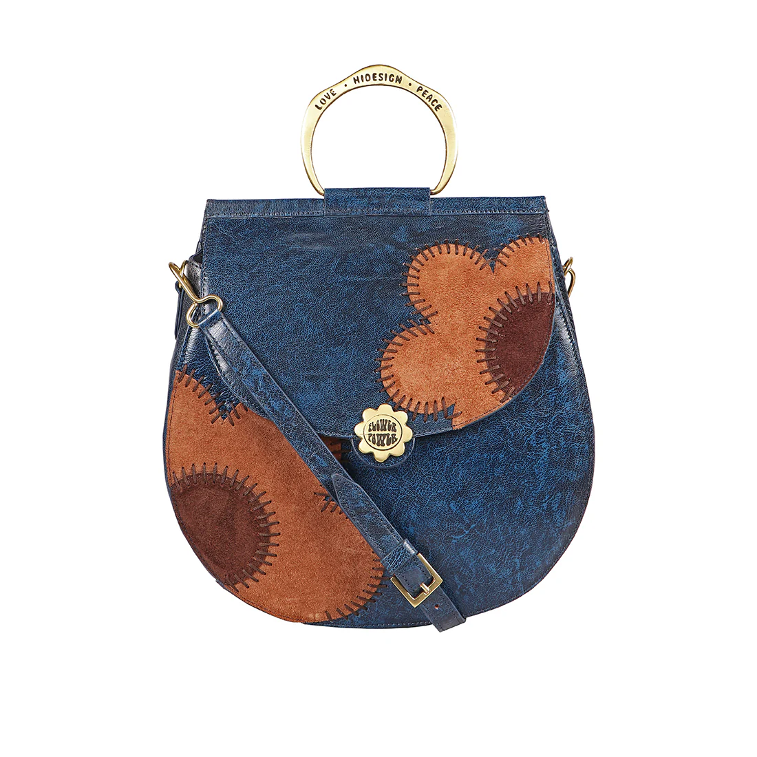 Diana 02 Blue Leather Crossbody - Image 2