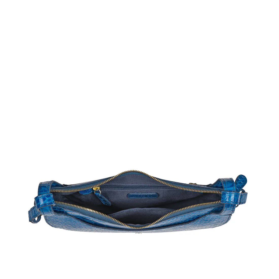 Dinah 01 Blue Leather Shoulder Bag - Image 7