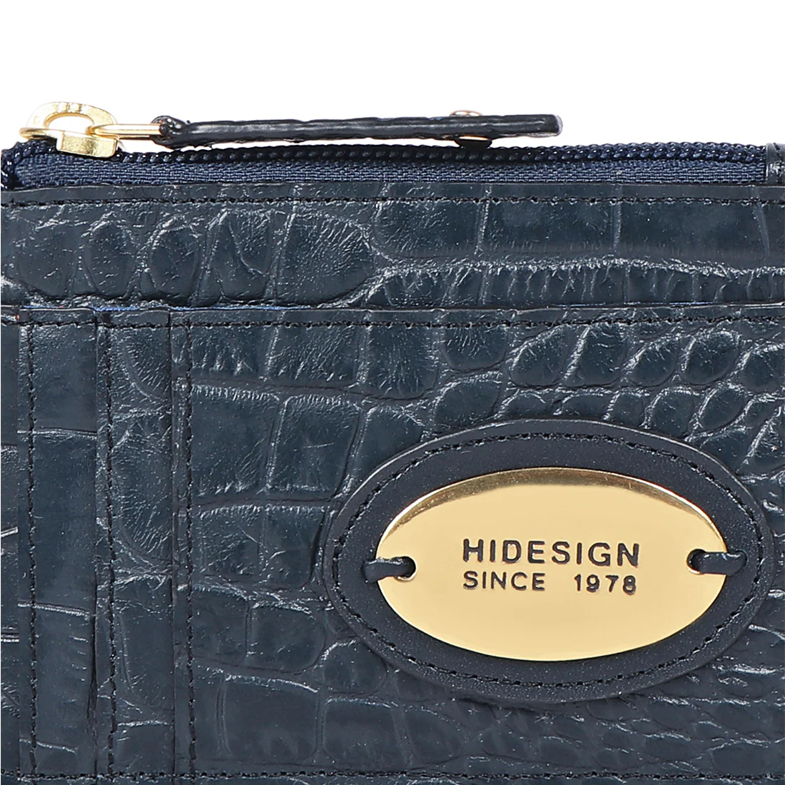 Dinah W2 Blue Leather Card Holder - Image 5