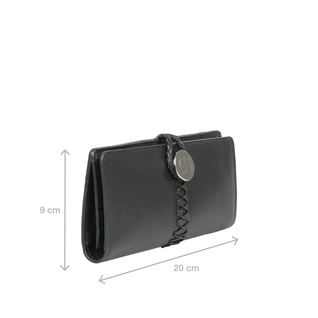 Donna W1 Black Leather Bi-Fold Wallet - Image 3