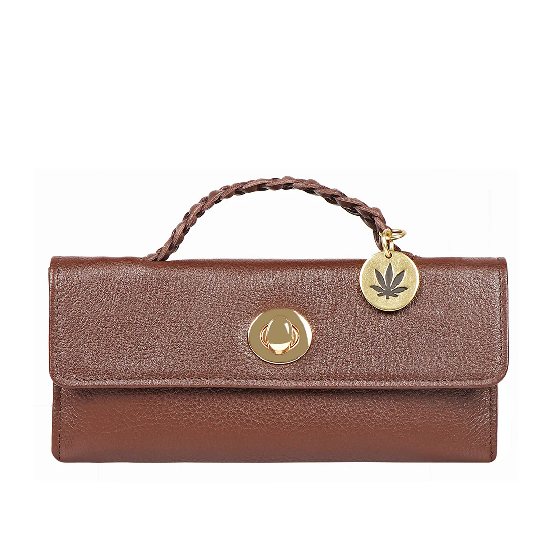 Donna W4 Brown Leather Trifold Wallet - Image 2