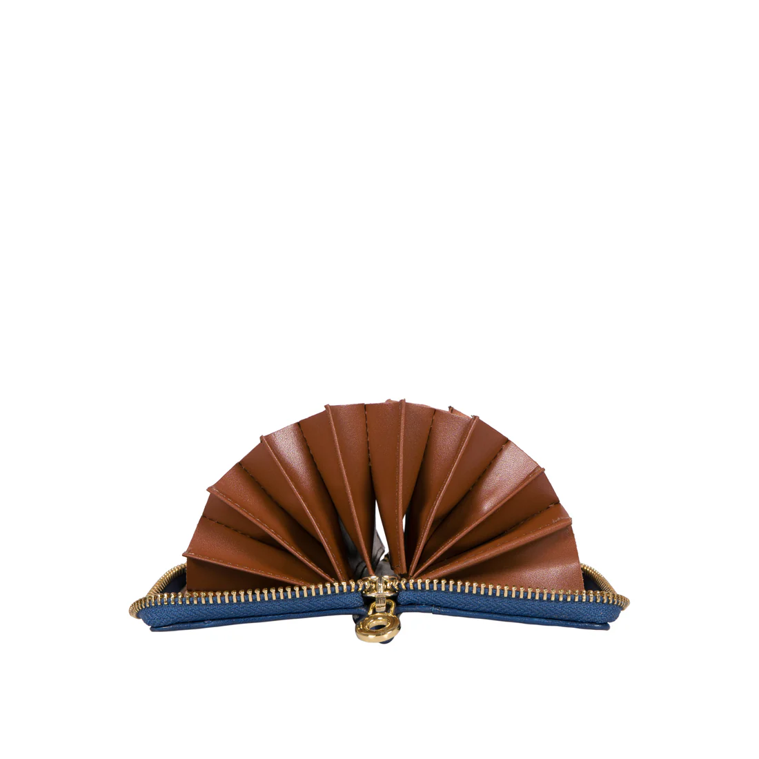 Dori Blue Leather Card Holder - Image 7