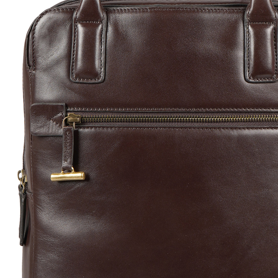 Duke 01 Brown Leather  Backpack - Image 5