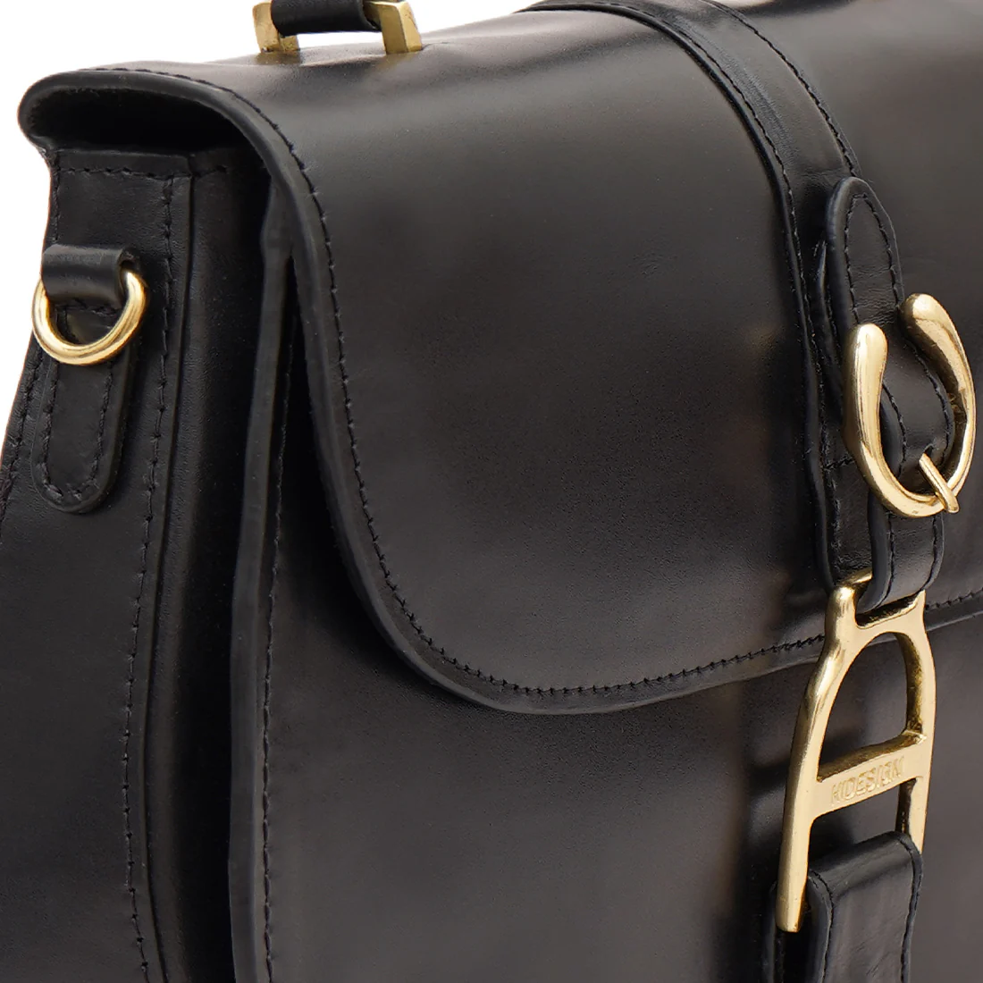 Durango 02 Black Leather Sling Bag - Image 5