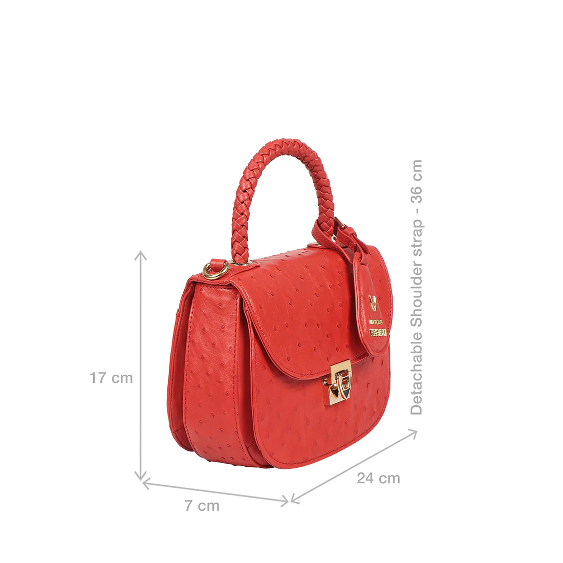 Eda 03 Red Leather Shoulder Bag - Image 2
