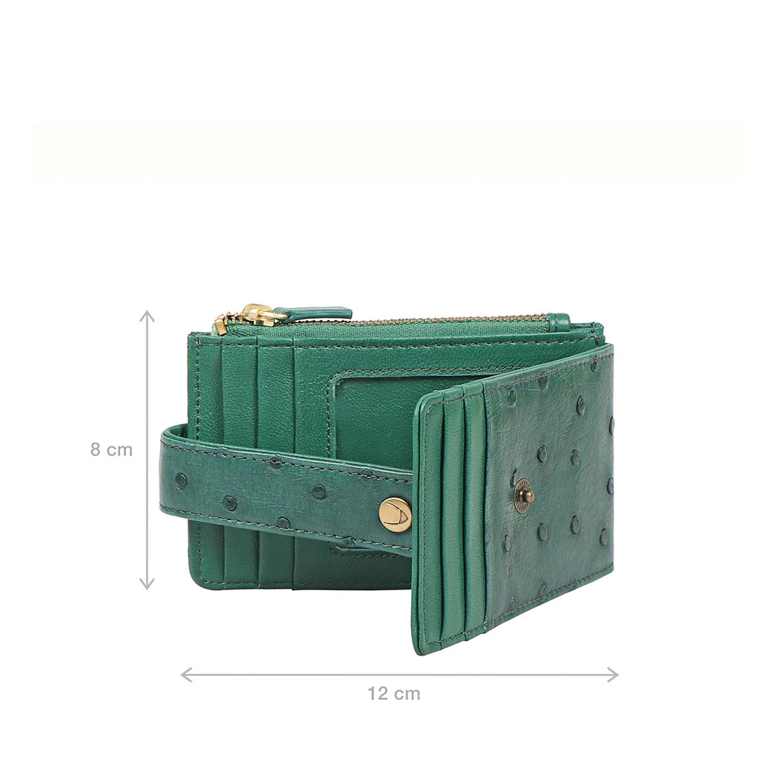 Eda W1 Green Leather Card Holder - Image 3