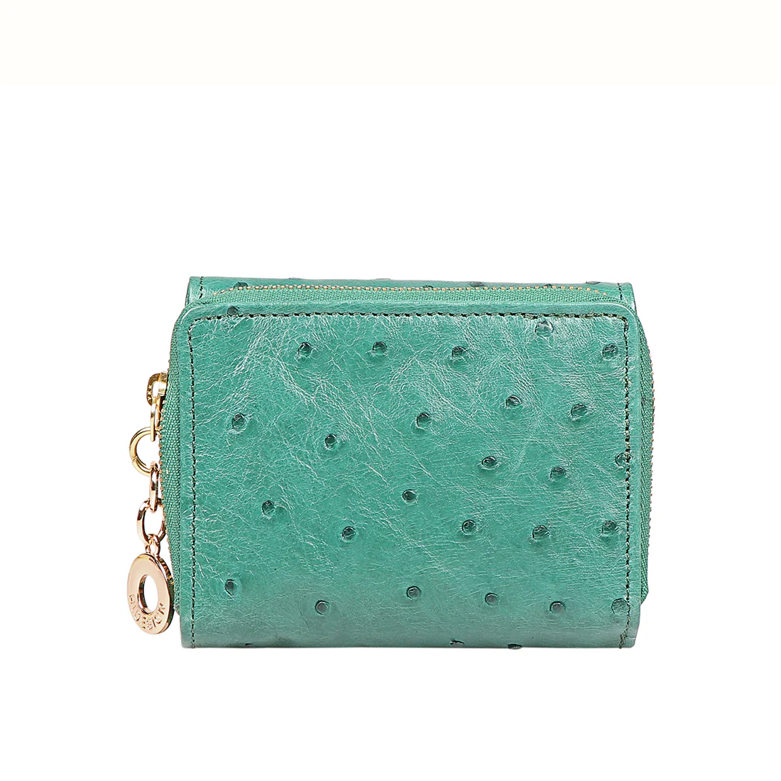 Eda W2 Green Leather Trifold Wallet - Image 6