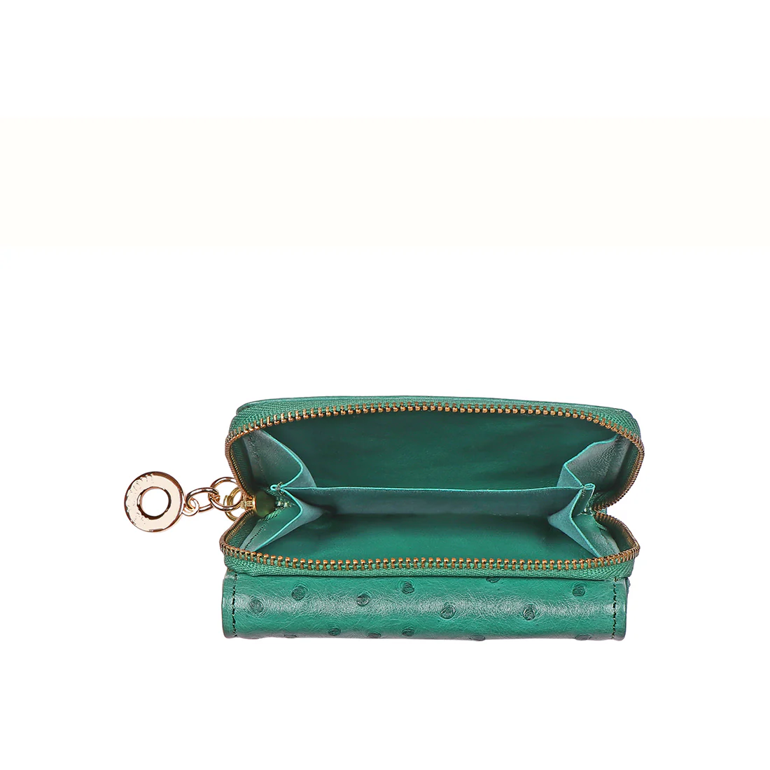 Eda W2 Green Leather Trifold Wallet - Image 7