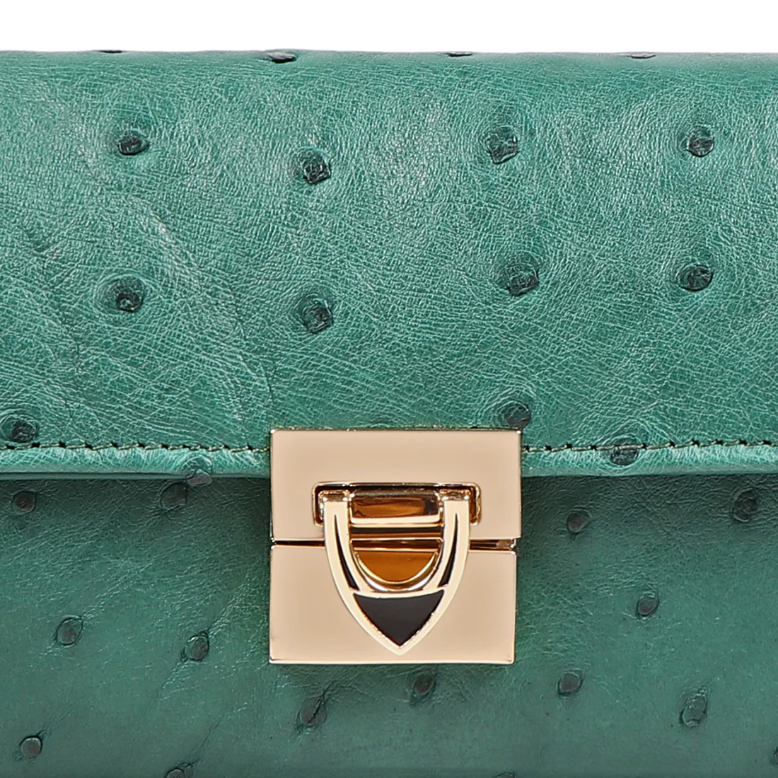 Eda W3 Green Leather Sling Wallet - Image 5
