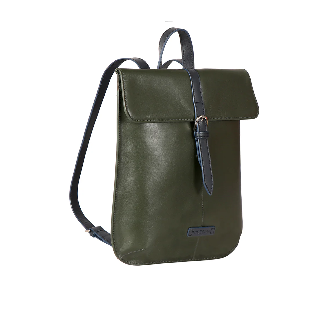 Edge 03 Green Leather Backpack - Image 2