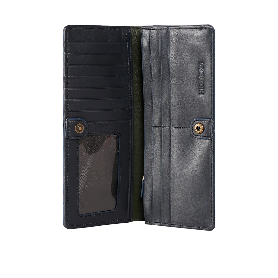 Edge W1 Green Leather Bi-Fold Wallet - Image 4