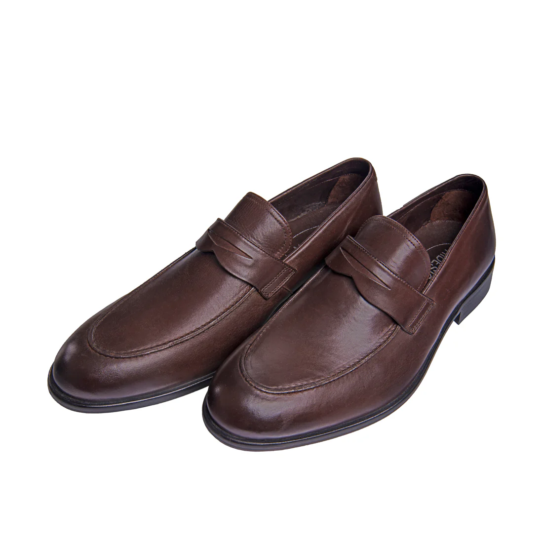 Edward Men's Brown Leather Slip On - Image 4