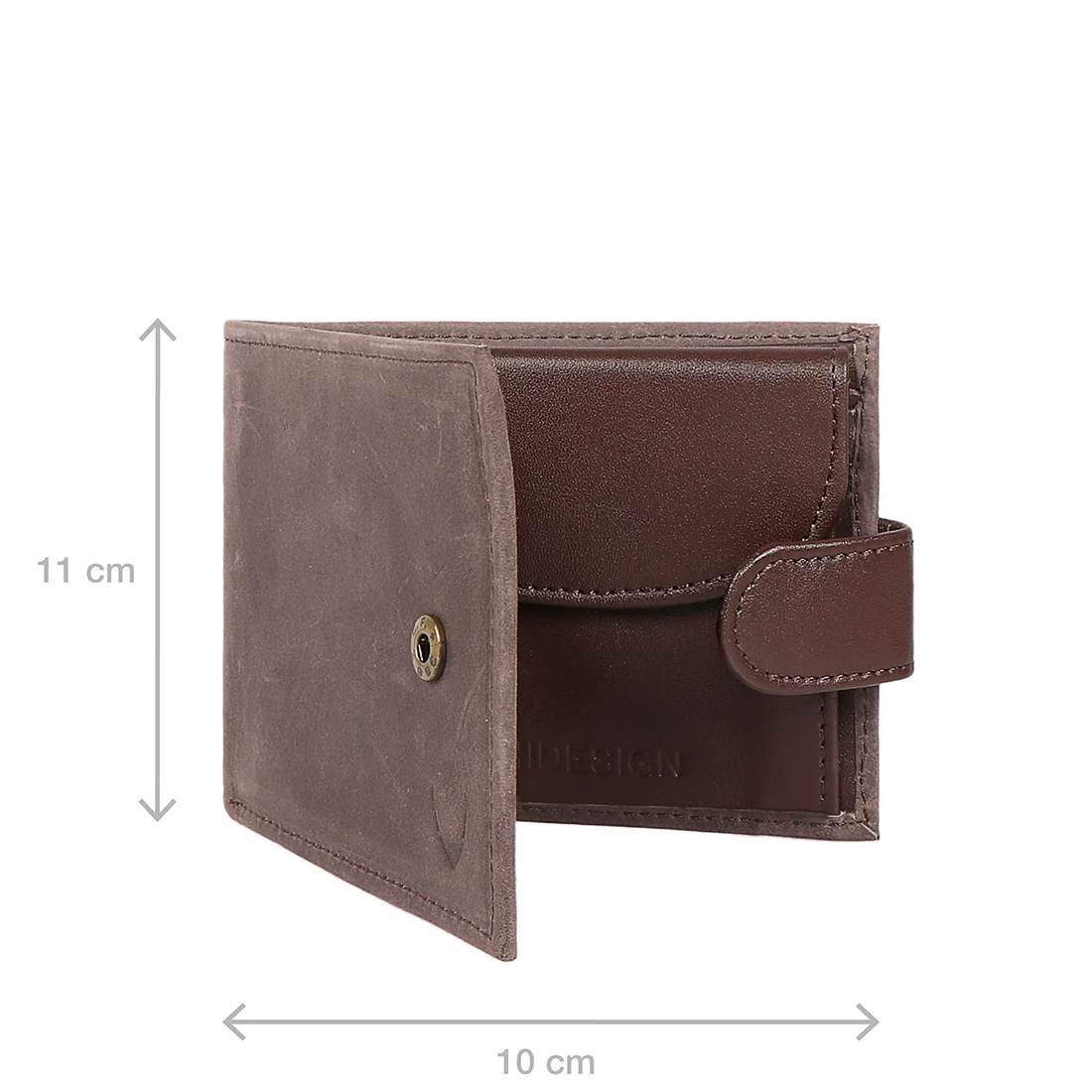 Ee 010Sc Brown Leather Bi-Fold Wallet - Image 7