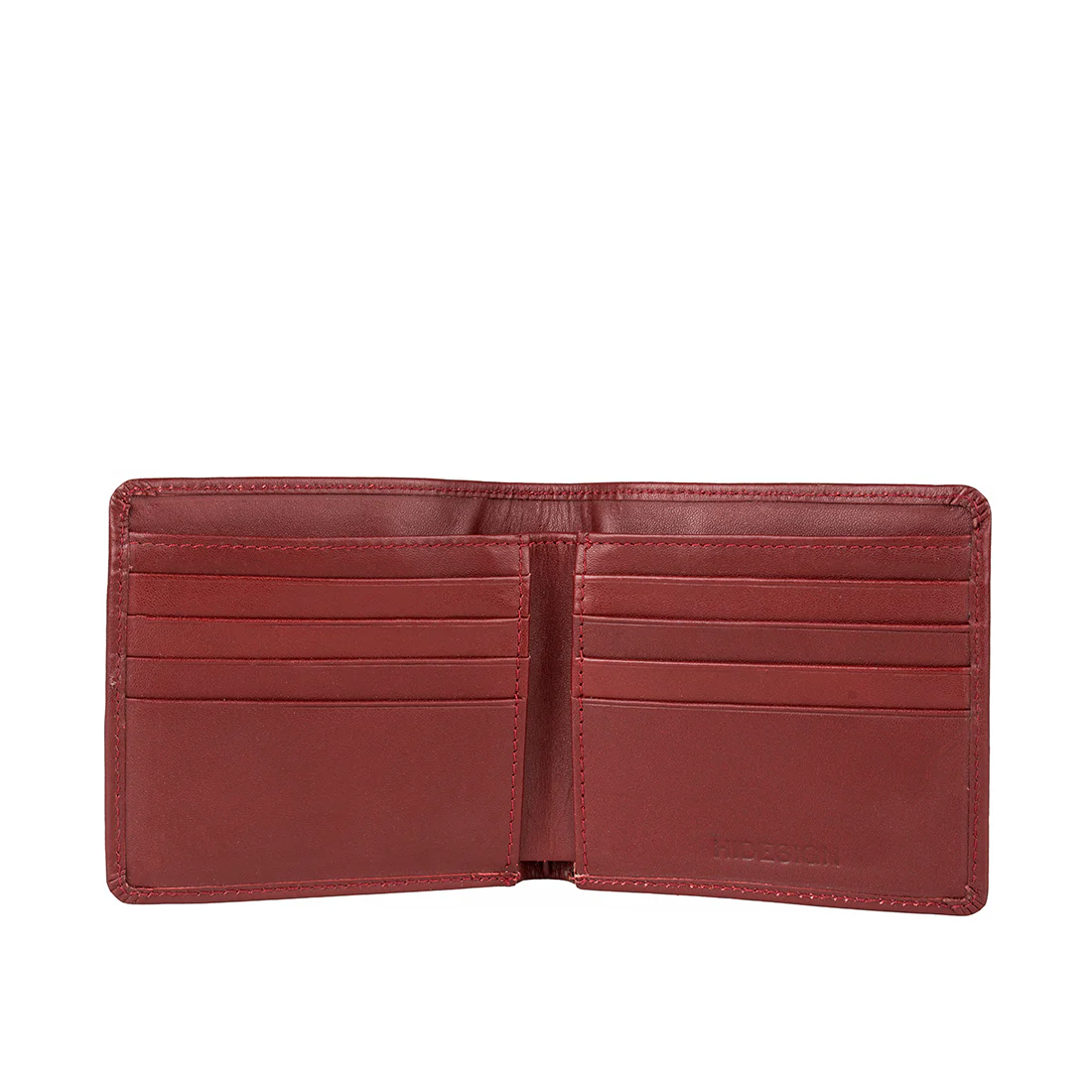 Ee 017Sc Red Leather Bi-Fold Wallet - Image 3