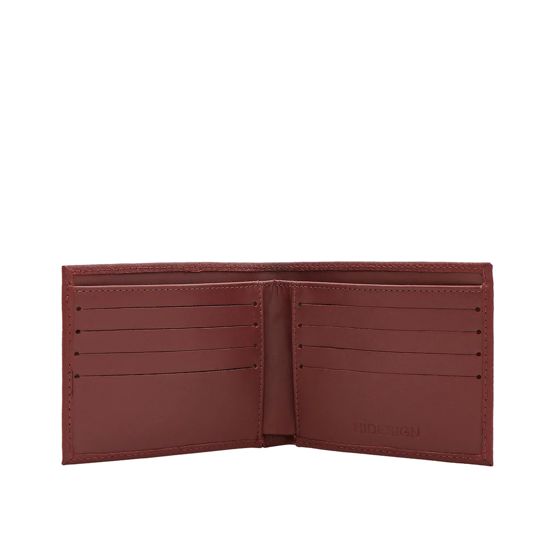Ee 017Sc Red Leather Bi-Fold Wallet - Image 3