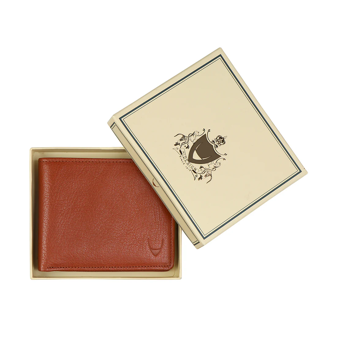 Ee 017Sc Tan Leather Bi-Fold Wallet - Image 6