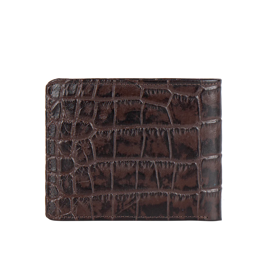Ee 036-02 Brown Leather Bi-Fold Wallet - Image 5