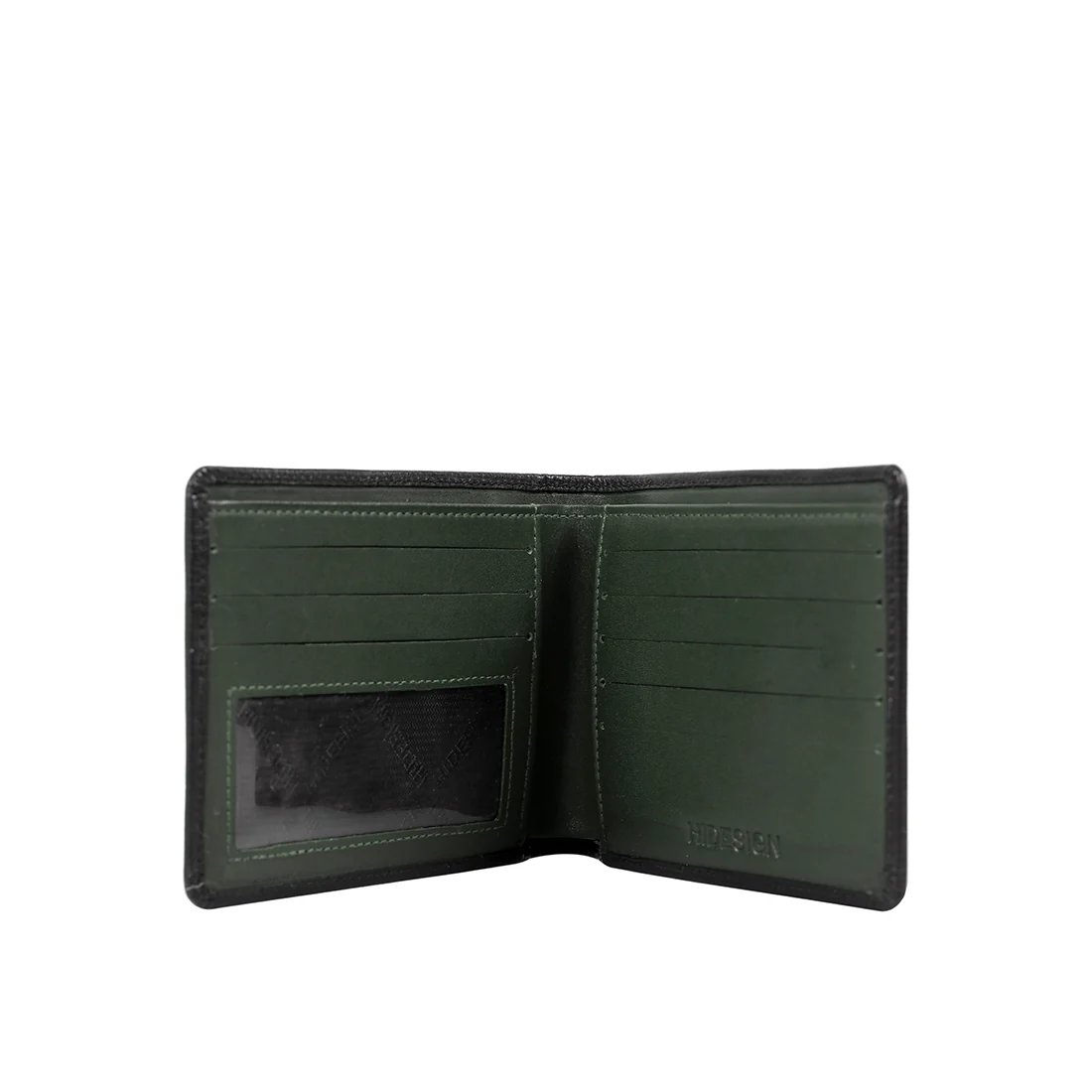 Ee 036-02 Black Leather Bi-Fold Wallet - Image 2