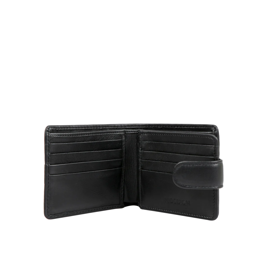 Ee 277-2020  Black Leather Bi-Fold Wallet - Image 3