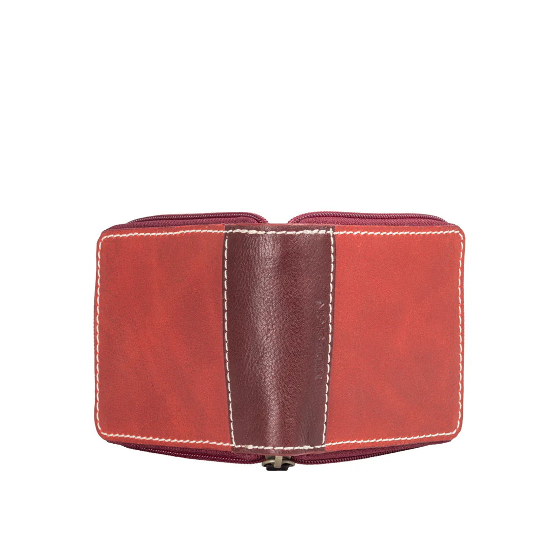 Ee 310-030 Red Leather Zip Around Wallet - Image 3
