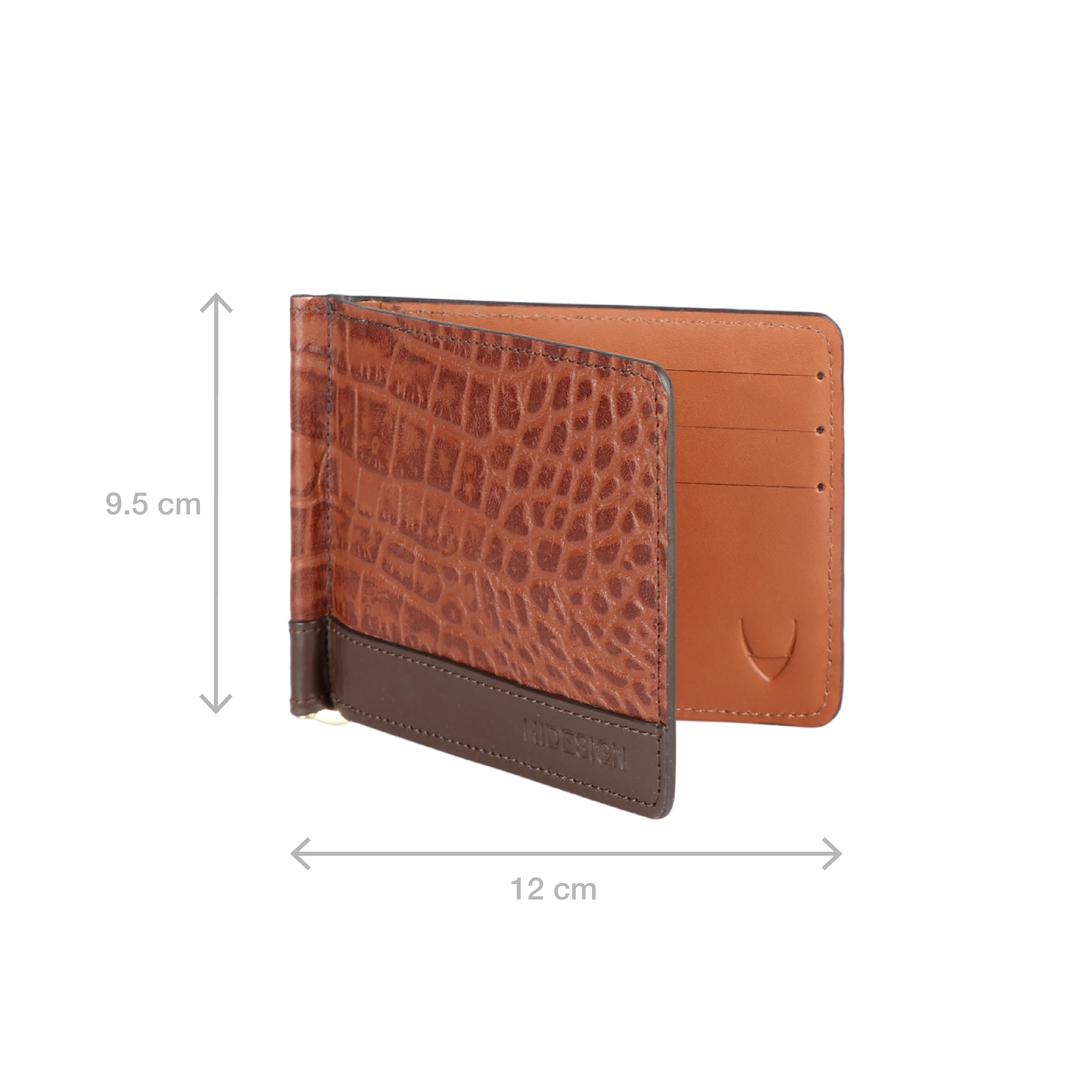 Ee 346-315 Tan Leather Money Clip - Image 4